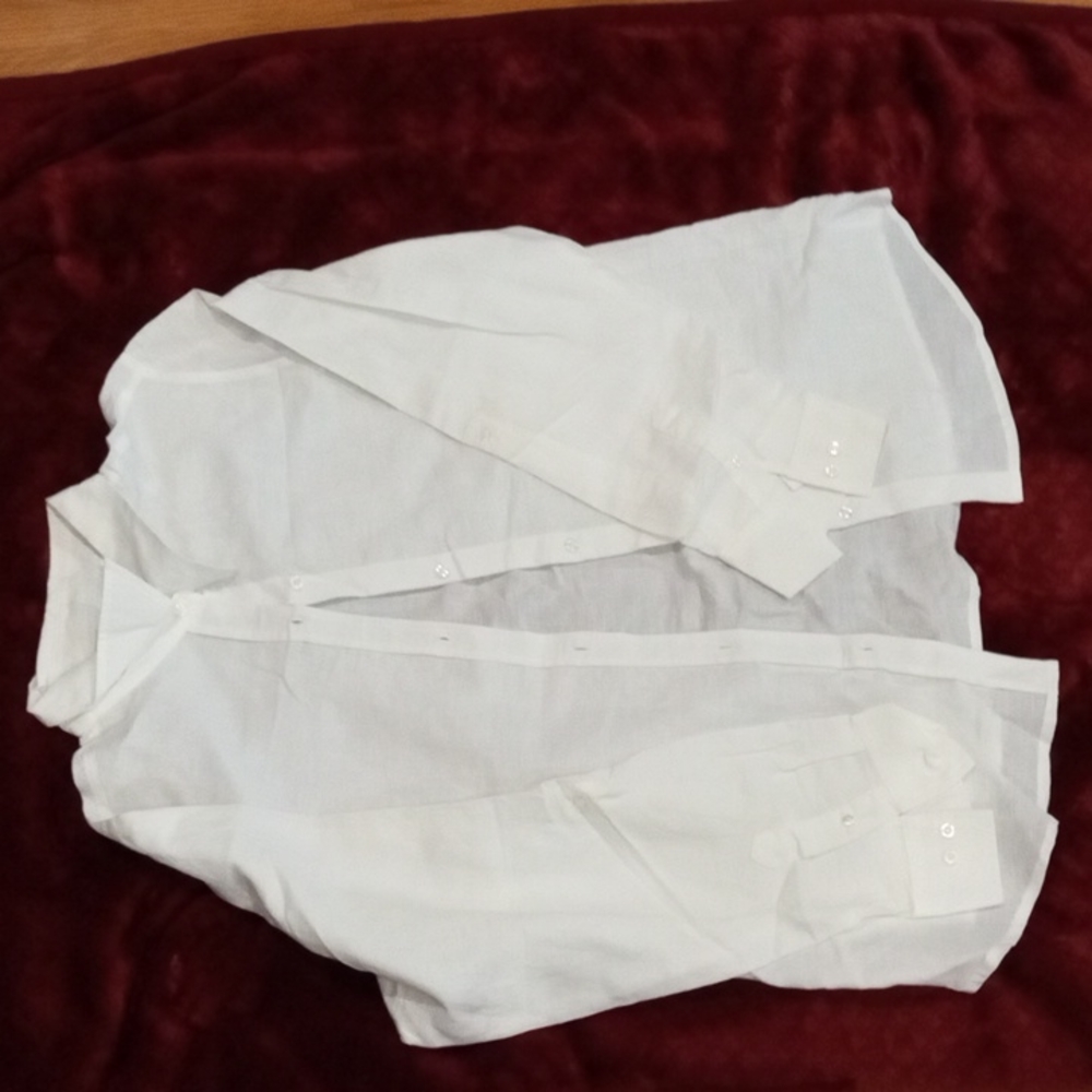 Liz & co white button down